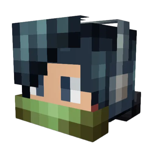 FBGMPower Minecraft avatar head, 3D render