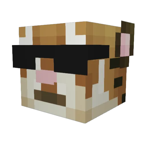 FBI_Tiger Minecraft avatar head, 3D render
