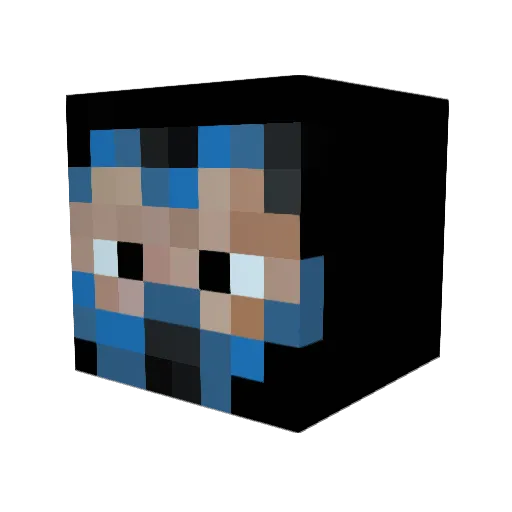 FBeat95 Minecraft avatar head, 3D render