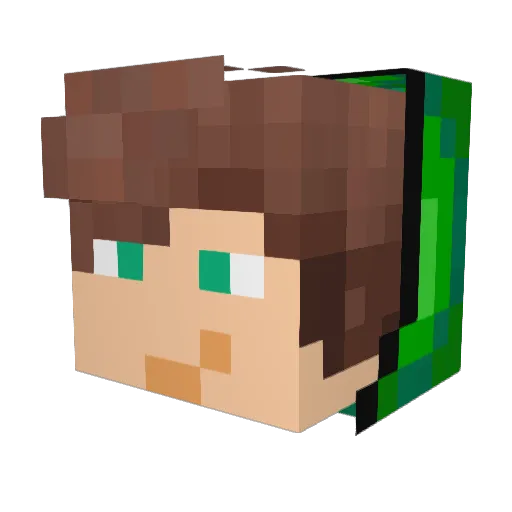 FBranger2000 Minecraft avatar head, 3D render