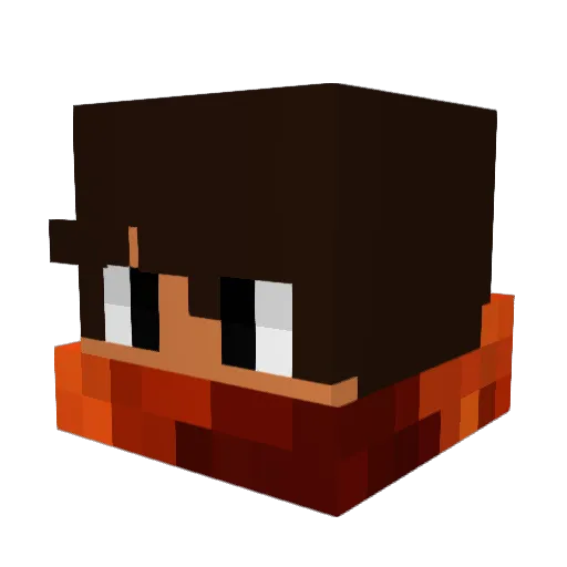 FCGJ420 Minecraft avatar head, 3D render