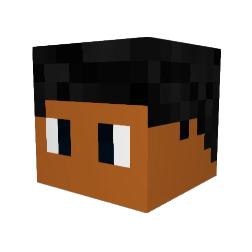 FCM_AbdouAziz Minecraft avatar head, 3D render
