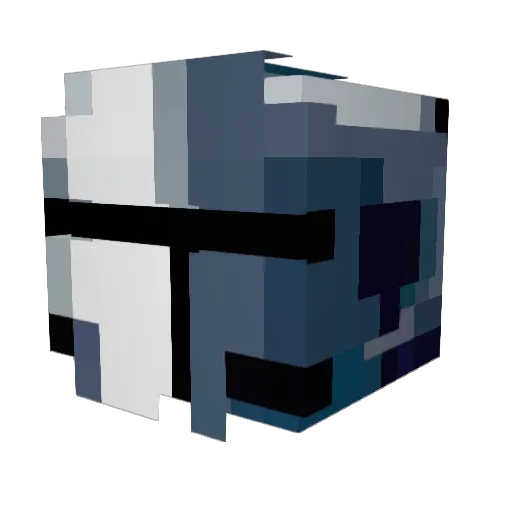 FCevo Minecraft avatar head, 3D render