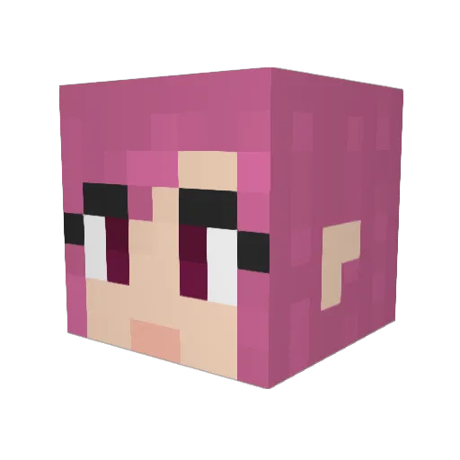 FDNY Minecraft avatar head, 3D render