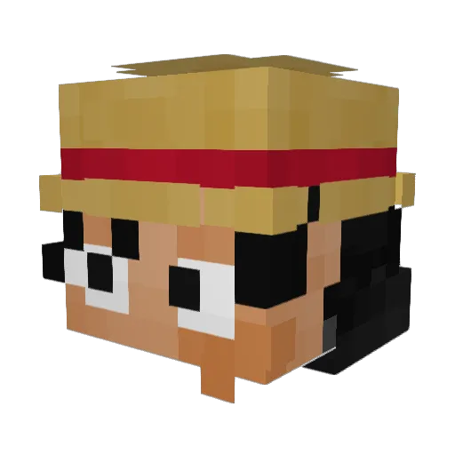 FE1N579 Minecraft avatar head, 3D render