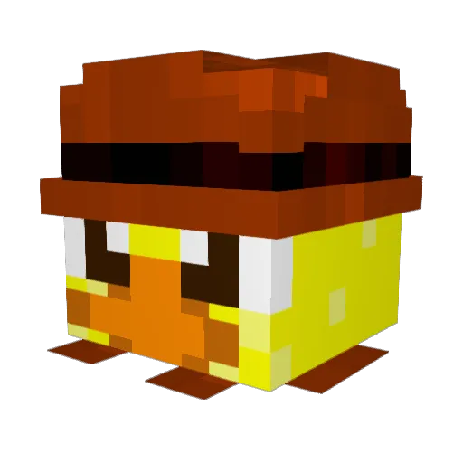 FEAR8484 Minecraft avatar head, 3D render