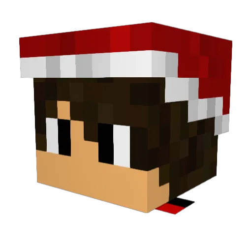FEDE46 Minecraft avatar head, 3D render