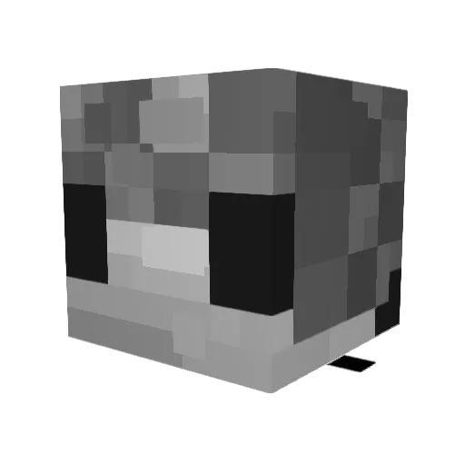 FEEEESHHHH Minecraft avatar head, 3D render