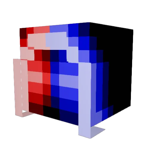 FELIPE_RUIZ Minecraft avatar head, 3D render