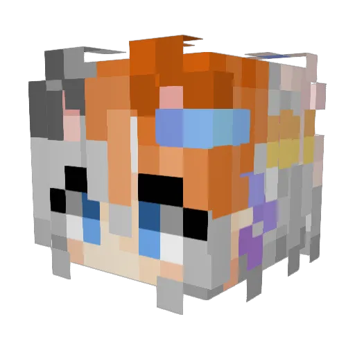 FELIX0775 Minecraft avatar head, 3D render