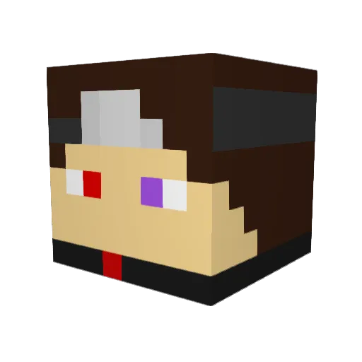 FELIXTHECAT117 Minecraft avatar head, 3D render