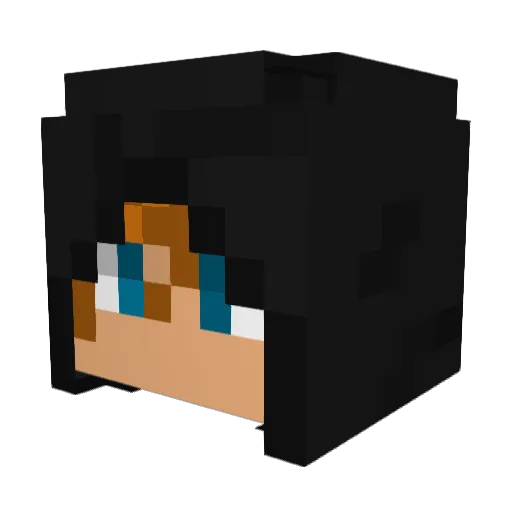 FENEIIX Minecraft avatar head, 3D render