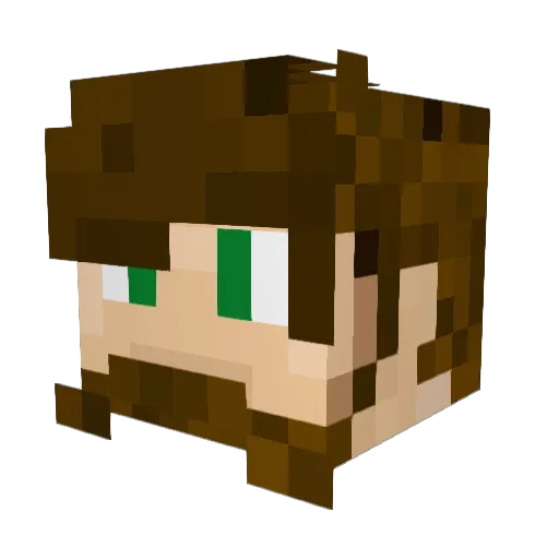 FENGAR_OCARDOL Minecraft avatar head, 3D render