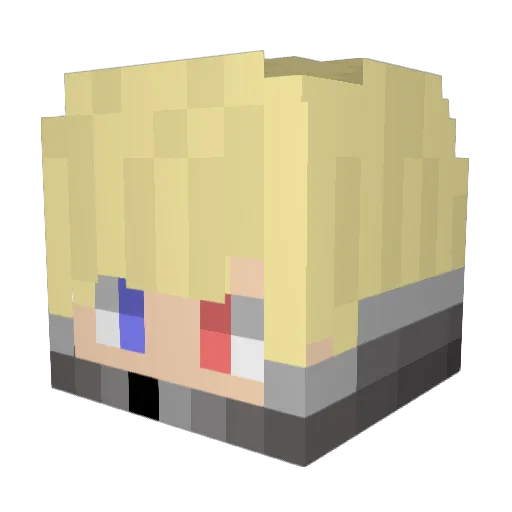 FENMVELL Minecraft avatar head, 3D render