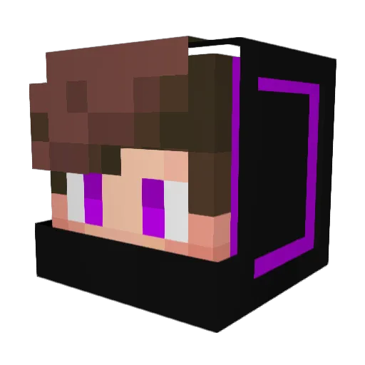 FENTEQ Minecraft avatar head, 3D render
