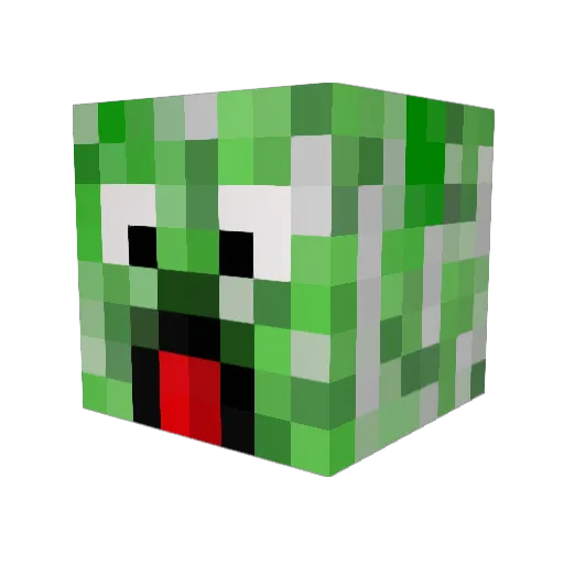 FERGANAUT Minecraft avatar head, 3D render