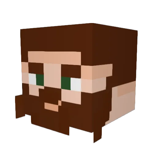 FERNAN369 Minecraft avatar head, 3D render