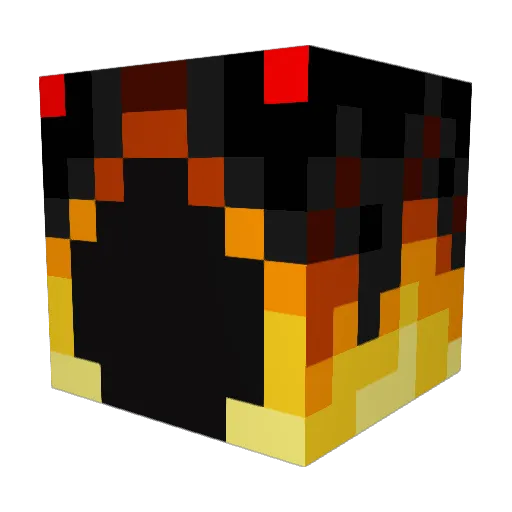 FEUER_TITAN Minecraft avatar head, 3D render
