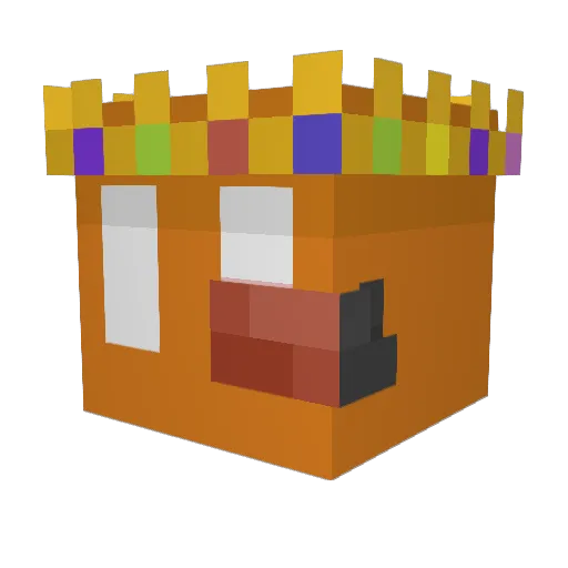 FEXLord Minecraft avatar head, 3D render