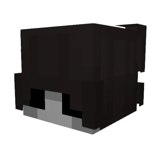 FEbebra Minecraft avatar head, 3D render