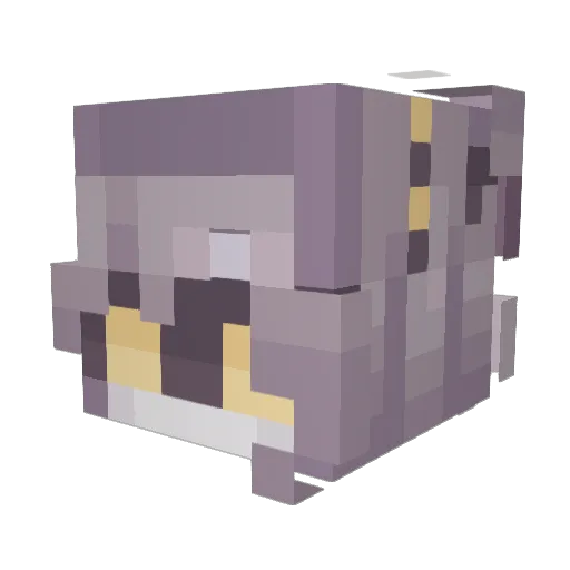 FF82 Minecraft avatar head, 3D render