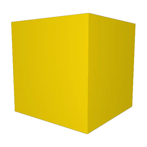 FFDB05 Minecraft avatar head, 3D render