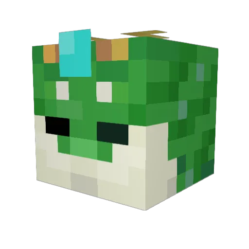 FFF_FuFangFur Minecraft avatar head, 3D render
