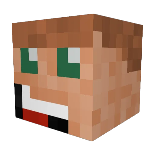 FFLuce44 Minecraft avatar head, 3D render