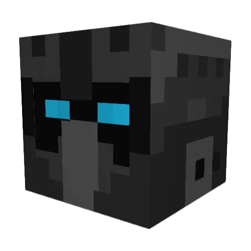 FFOnyxx Minecraft avatar head, 3D render
