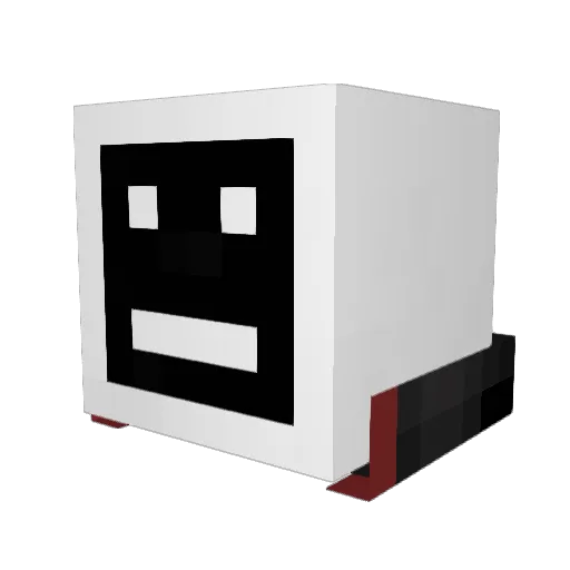 FFS0517 Minecraft avatar head, 3D render