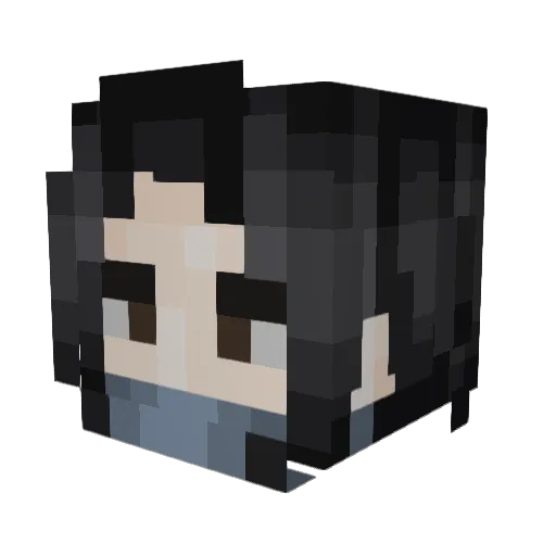 FFXIVKovacs Minecraft avatar head, 3D render