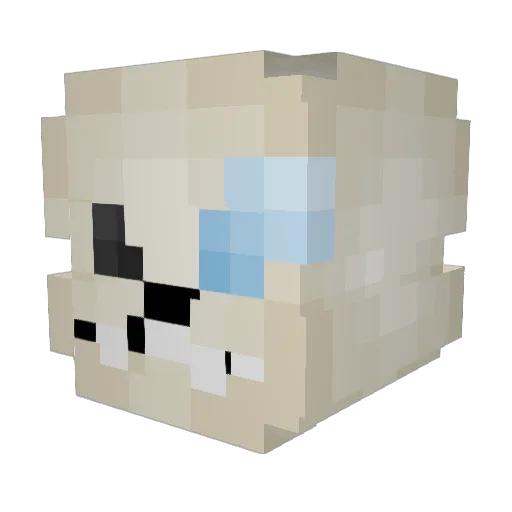 FFchubbs Minecraft avatar head, 3D render