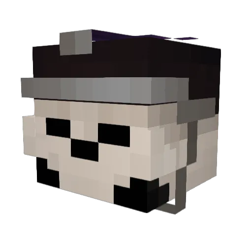 FFergon Minecraft avatar head, 3D render