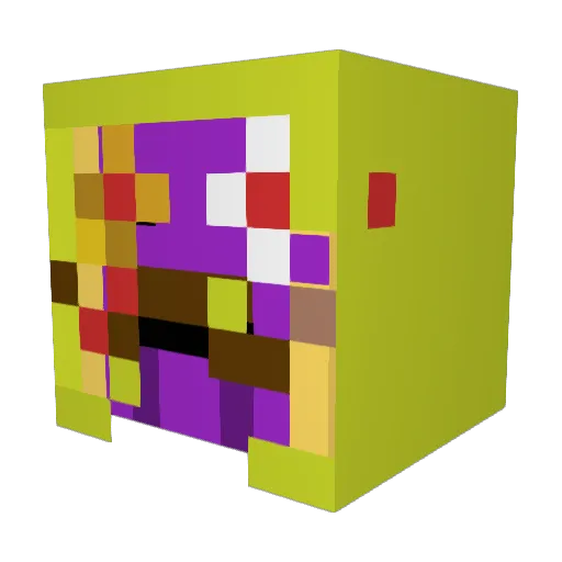 FFinlexy Minecraft avatar head, 3D render