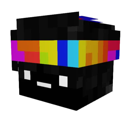 FFriiZ Minecraft avatar head, 3D render