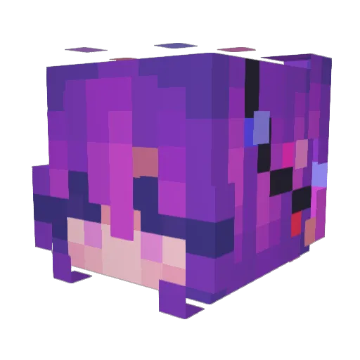 FFunk Minecraft avatar head, 3D render