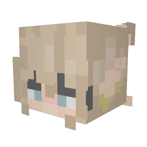 FGAnimals Minecraft avatar head, 3D render