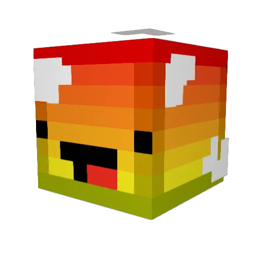 FGC_DESTROYER Minecraft avatar head, 3D render