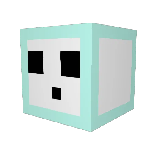 FGTNSZ Minecraft avatar head, 3D render