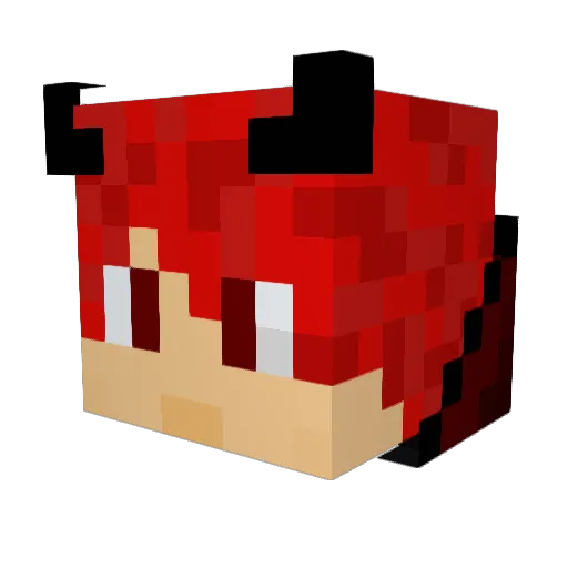FGW_Kostas Minecraft avatar head, 3D render