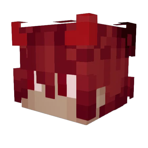 FGX23 Minecraft avatar head, 3D render
