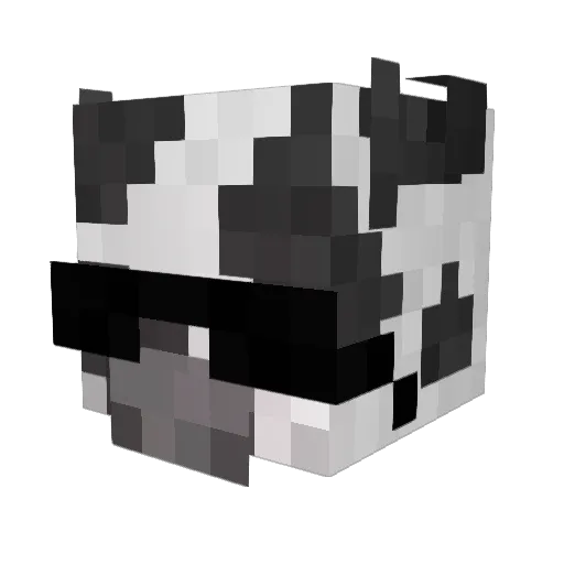 FGmoo Minecraft avatar head, 3D render