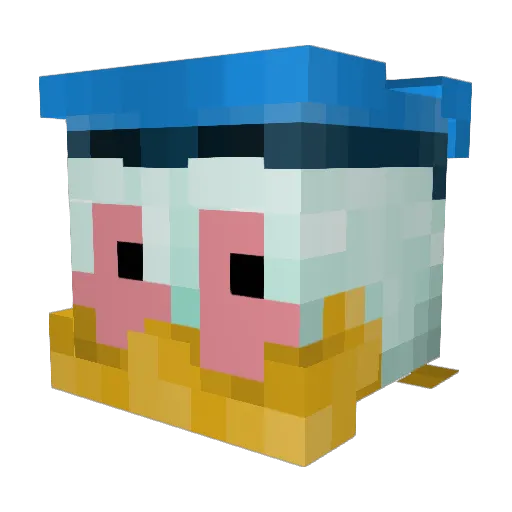 FILIPCZK3 Minecraft avatar head, 3D render