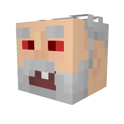 FILIPELEBOJOL Minecraft avatar head, 3D render