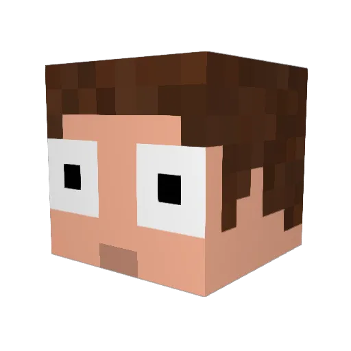 FILIP_Masiuk Minecraft avatar head, 3D render