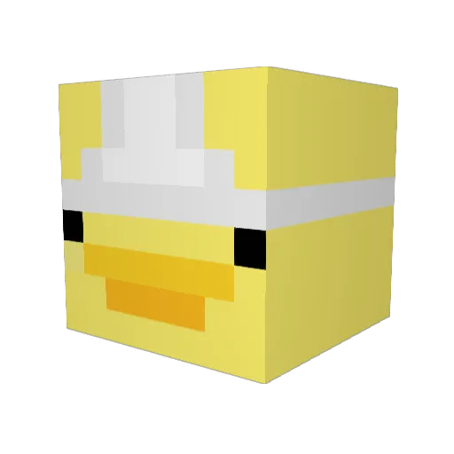 FIMJIG_MC Minecraft avatar head, 3D render
