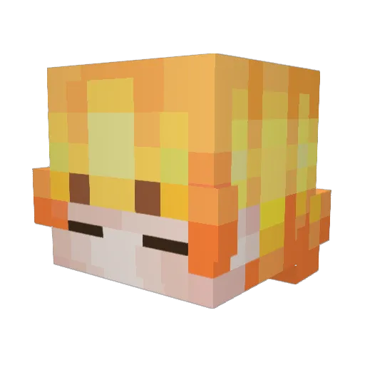 FINN6269 Minecraft avatar head, 3D render
