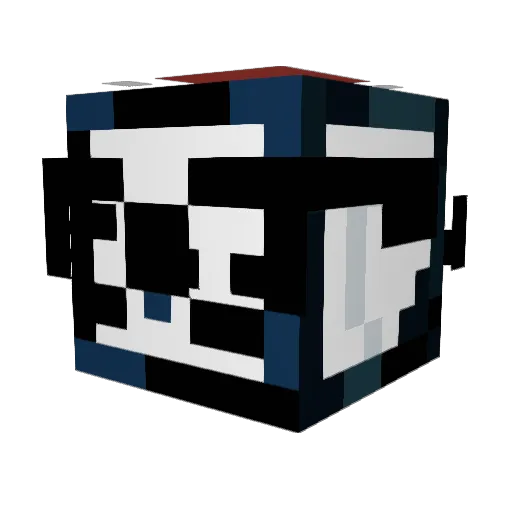 FINNFERT Minecraft avatar head, 3D render