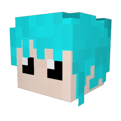 FIREKARNAK Minecraft avatar head, 3D render
