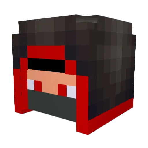 FIREKNIGHT90 Minecraft avatar head, 3D render